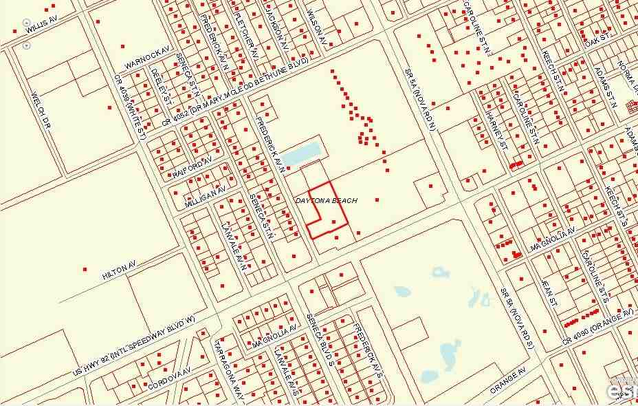 Volusia County Map of Property 111 N FREDERICK AVE